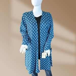Lularoe Caroline Blue Cardigan Sweater XL NWT!
